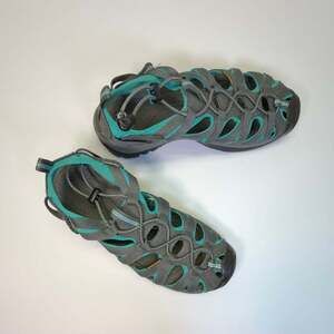 Keen Whisper Sport Walking Sandal Blue Teal Gray Waterproof Women’s 8